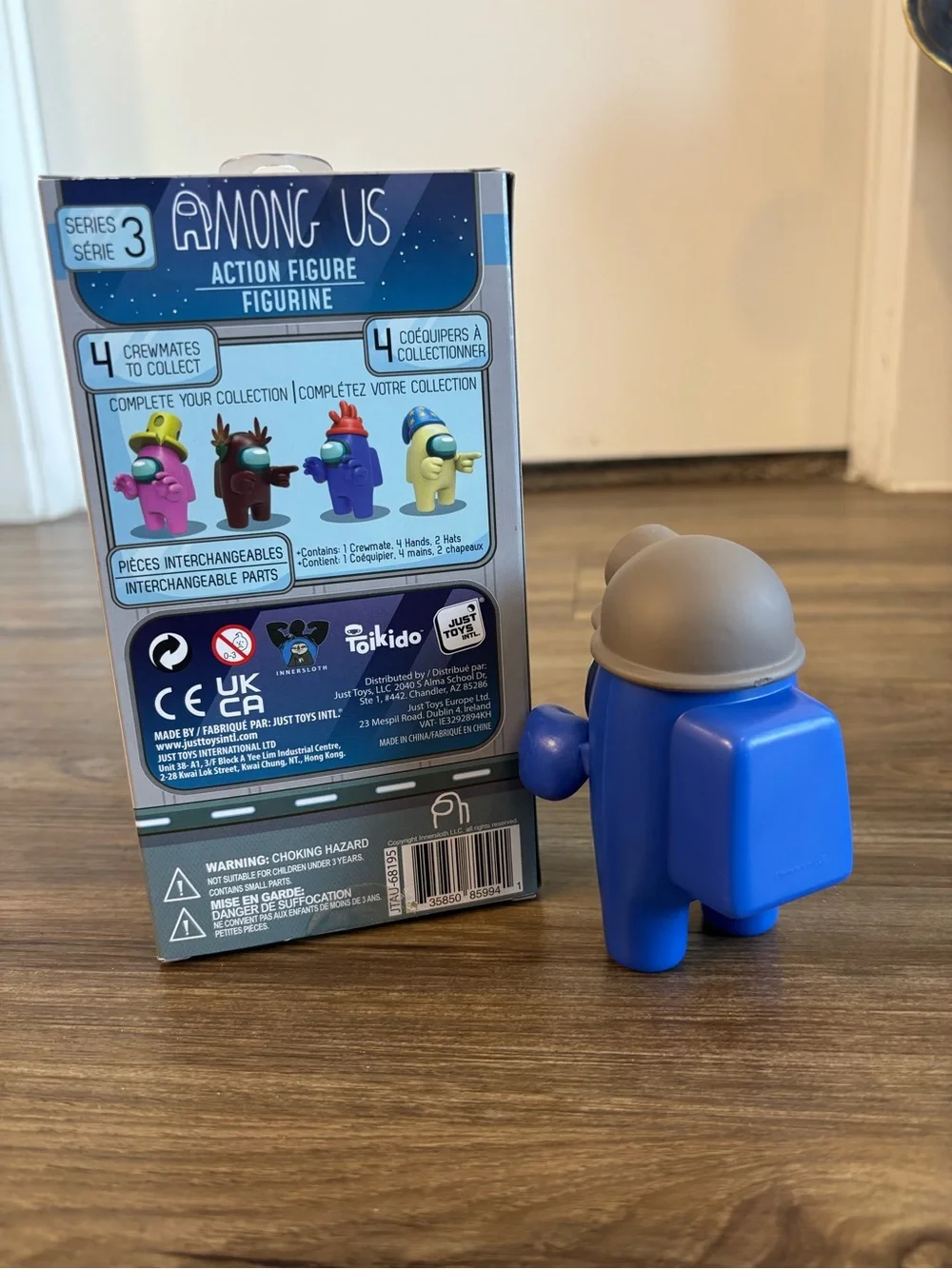 Among us Blue Crewmate Action Figure with Interchangeable Parts
